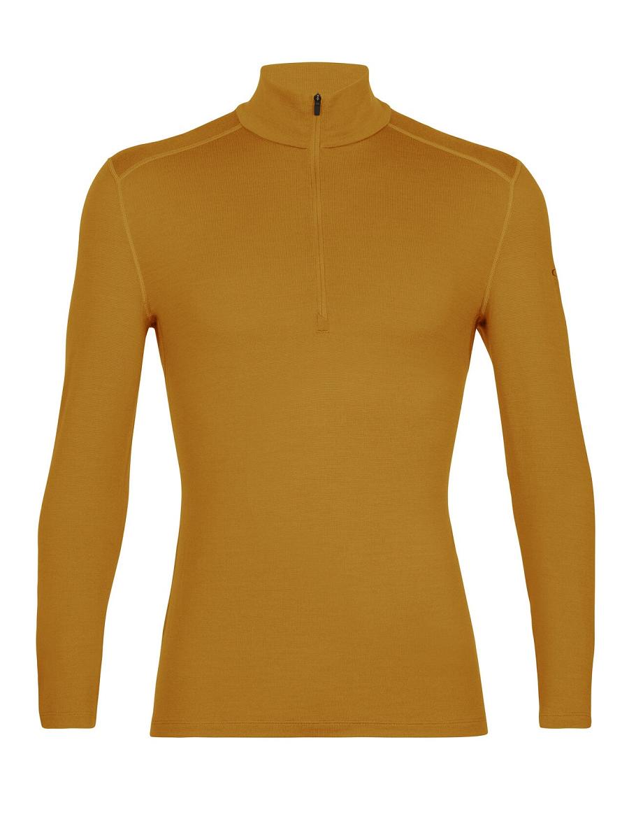 Men's Icebreaker Merino 260 Tech Long Sleeve Half Zip Thermal Top Base Layers Clove | CA 1564SGLO